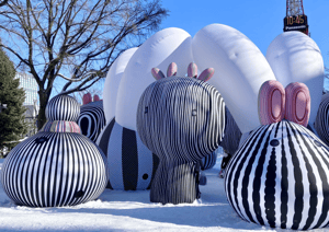 大通2丁目の国際芸術祭(SIAF)2024展示写真